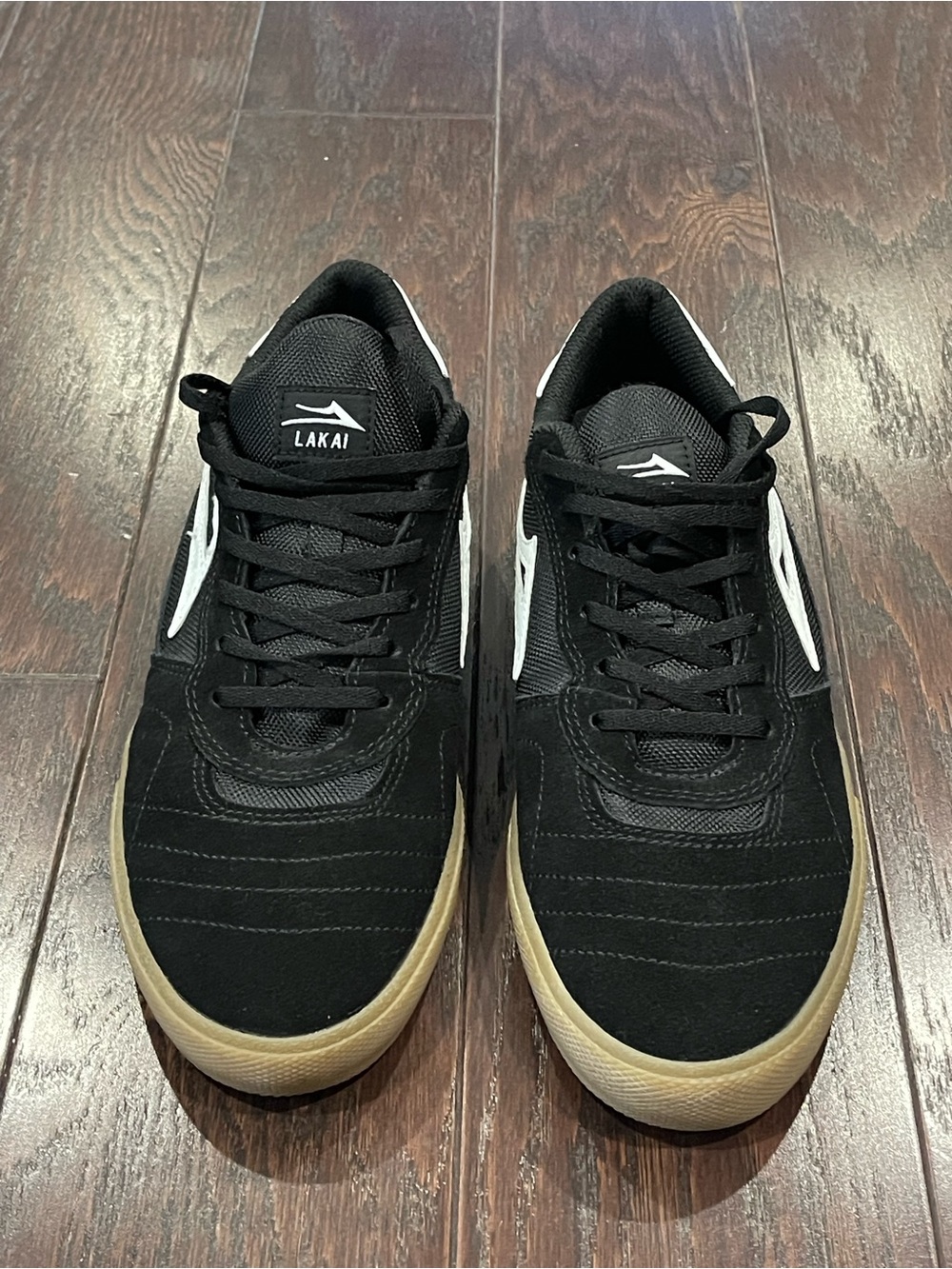 Lakai Cambridge Suede Black/Gum Sole Men Size 10 - Picture 8 of 8